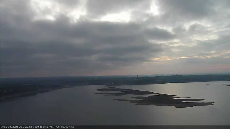 Lake Travis webcam, December 21, 2022 5:45 PM CT