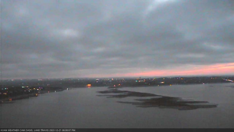 Lake Travis webcam, December 21, 2022 6:00 PM CT