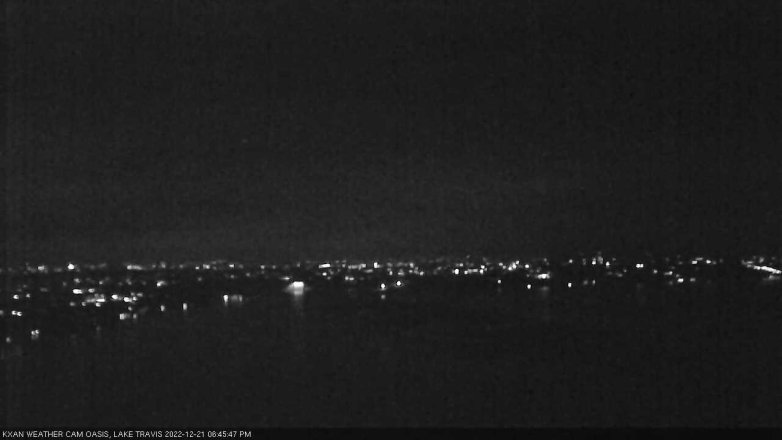 Lake Travis webcam, December 21, 2022 6:45 PM CT