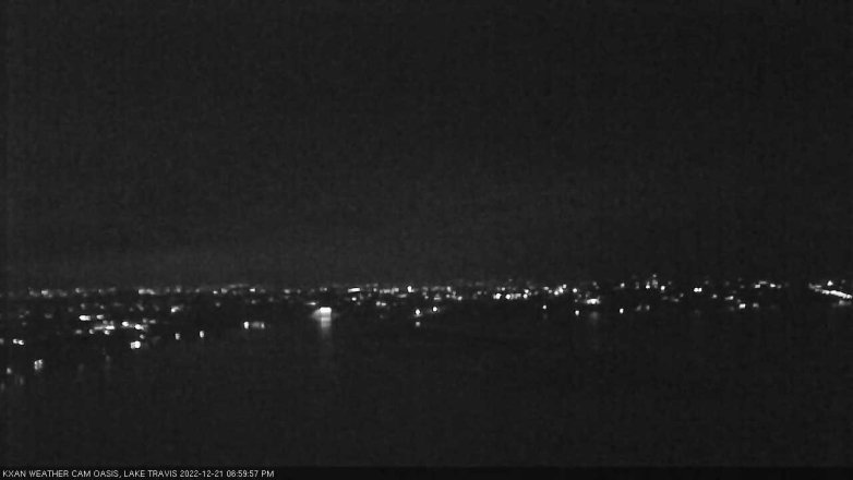 Lake Travis webcam, December 21, 2022 7:00 PM CT