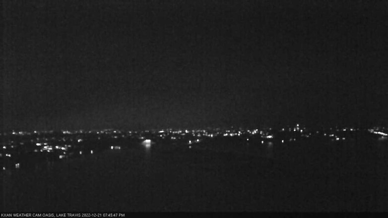 Lake Travis webcam, December 21, 2022 7:45 PM CT