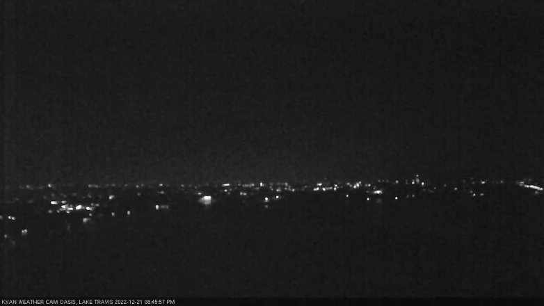 Lake Travis webcam, December 21, 2022 8:45 PM CT