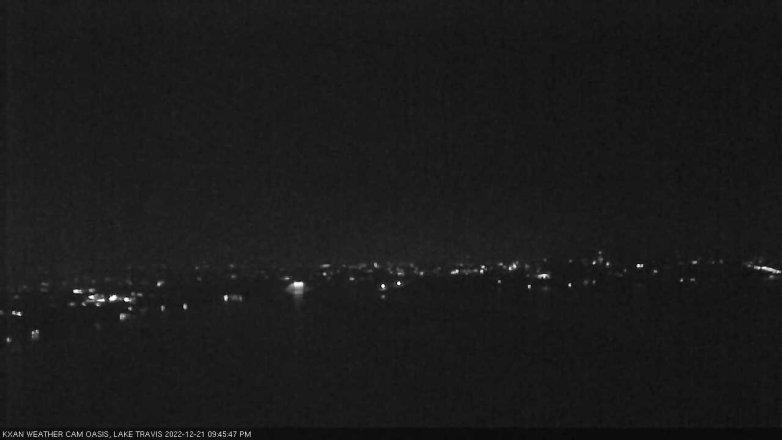 Lake Travis webcam, December 21, 2022 9:45 PM CT