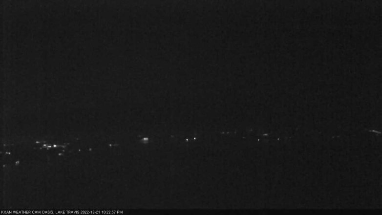 Lake Travis webcam, December 21, 2022 10:25 PM CT