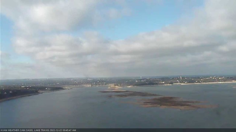 Lake Travis webcam, December 22, 2022 9:45 AM CT