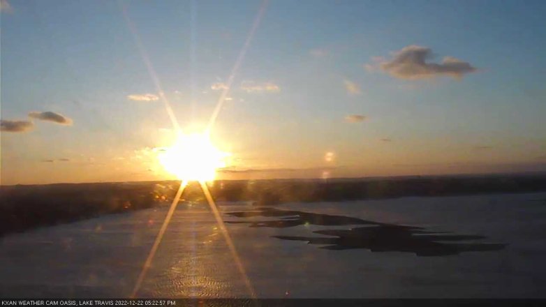 Lake Travis webcam, December 22, 2022 5:25 PM CT