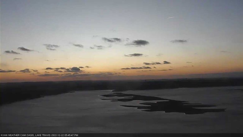 Lake Travis webcam, December 22, 2022 5:45 PM CT