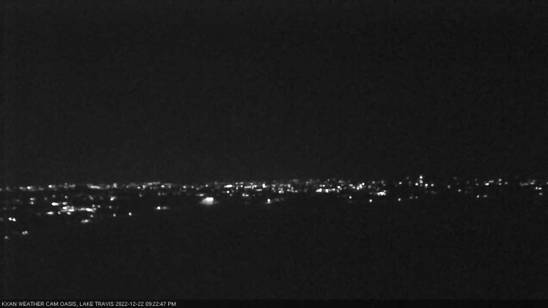 Lake Travis webcam, December 22, 2022 9:25 PM CT