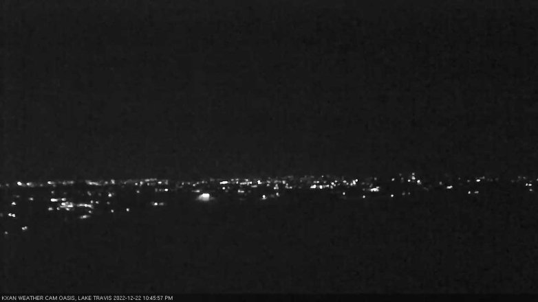 Lake Travis webcam, December 22, 2022 10:45 PM CT