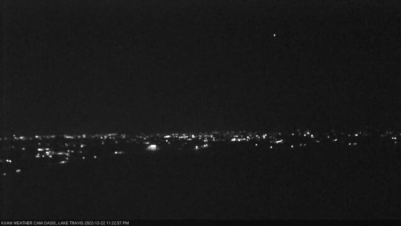 Lake Travis webcam, December 22, 2022 11:25 PM CT