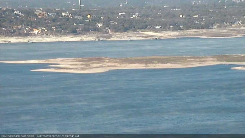 Lake Travis webcam, December 23, 2022 9:25 AM CT