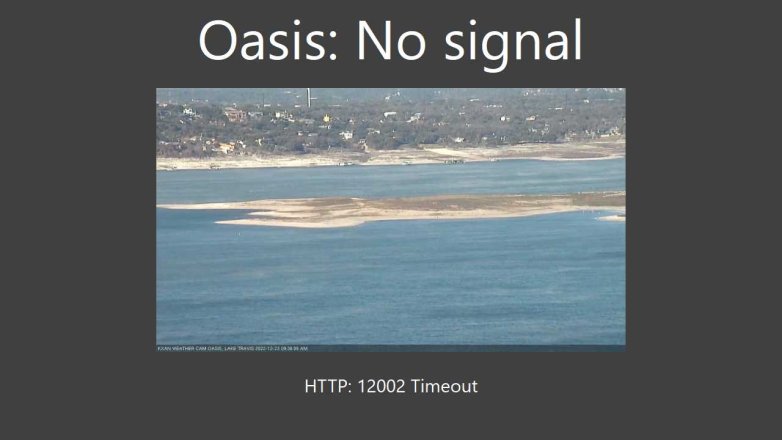 Lake Travis webcam, December 23, 2022 9:00 PM CT