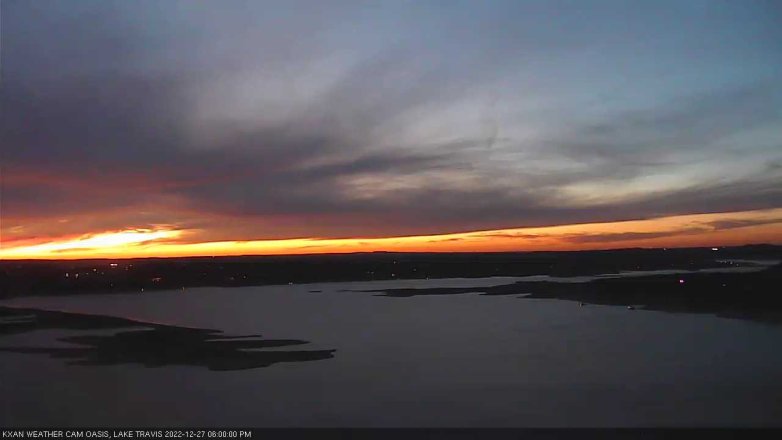 Lake Travis webcam, December 27, 2022 6:00 PM CT