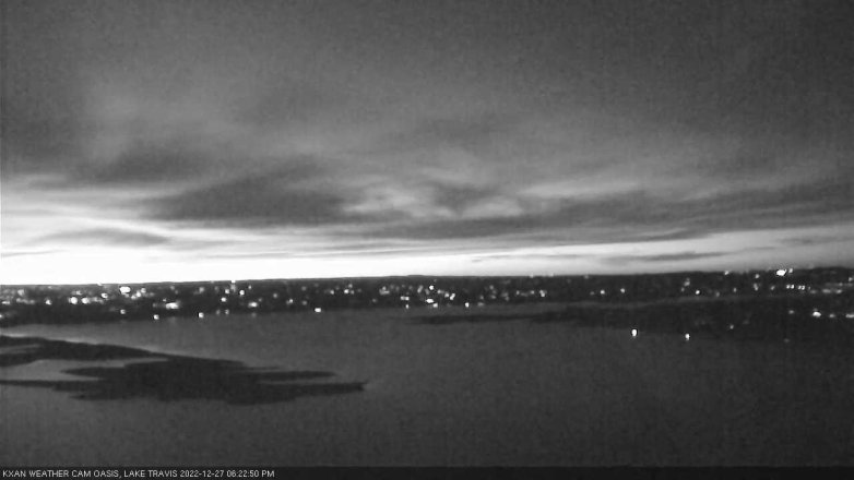 Lake Travis webcam, December 27, 2022 6:25 PM CT