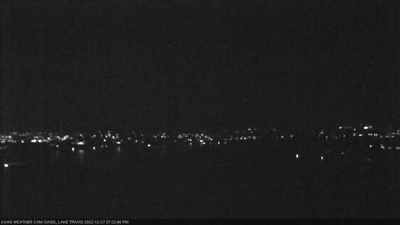 Lake Travis webcam, December 27, 2022 7:25 PM CT
