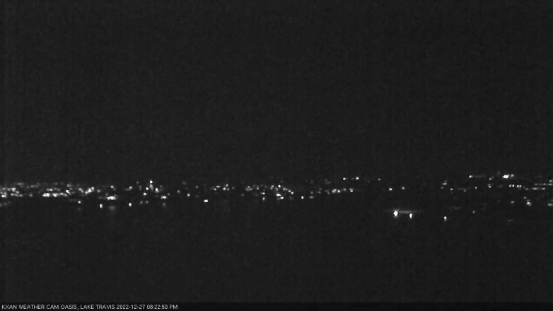 Lake Travis webcam, December 27, 2022 8:25 PM CT