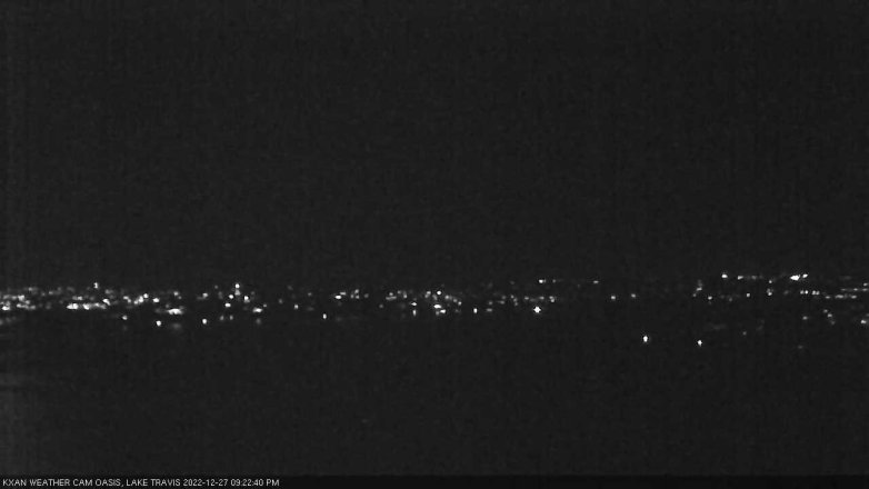 Lake Travis webcam, December 27, 2022 9:25 PM CT