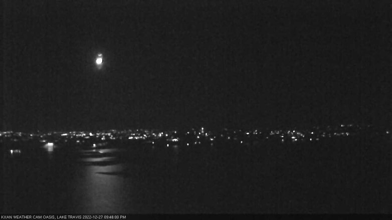 Lake Travis webcam, December 27, 2022 9:45 PM CT