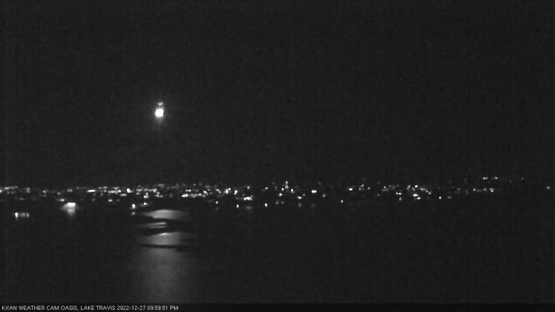 Lake Travis webcam, December 27, 2022 10:00 PM CT