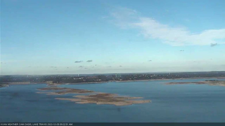 Lake Travis webcam, December 28, 2022 9:25 AM CT