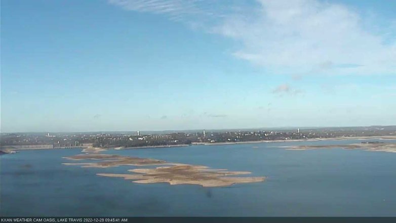 Lake Travis webcam, December 28, 2022 9:45 AM CT