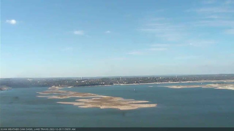 Lake Travis webcam, December 28, 2022 12:00 PM CT