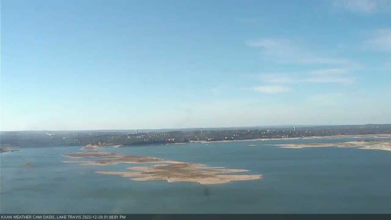 Lake Travis webcam, December 28, 2022 1:00 PM CT