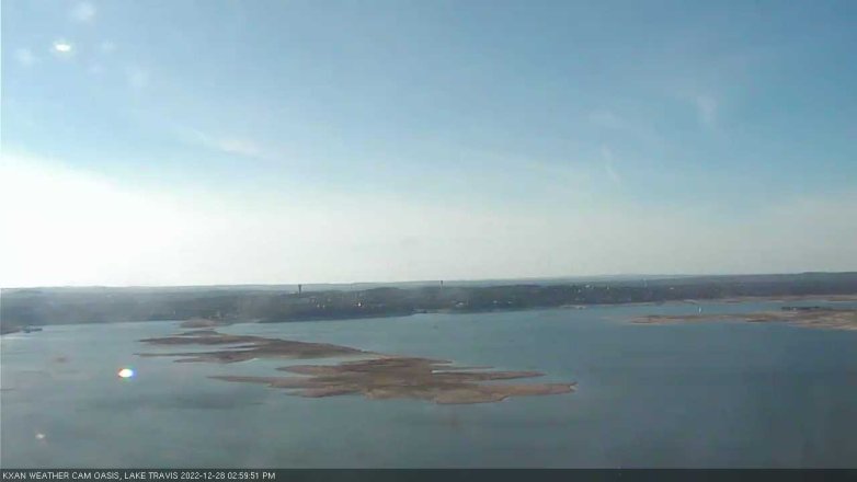 Lake Travis webcam, December 28, 2022 3:00 PM CT