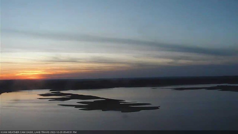 Lake Travis webcam, December 28, 2022 5:45 PM CT