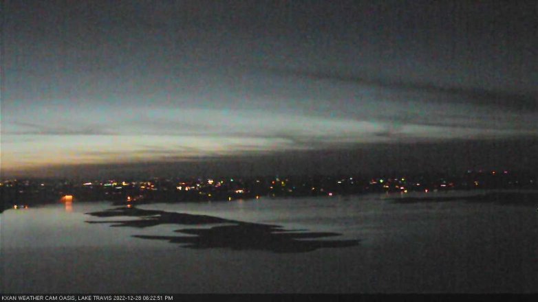 Lake Travis webcam, December 28, 2022 6:25 PM CT