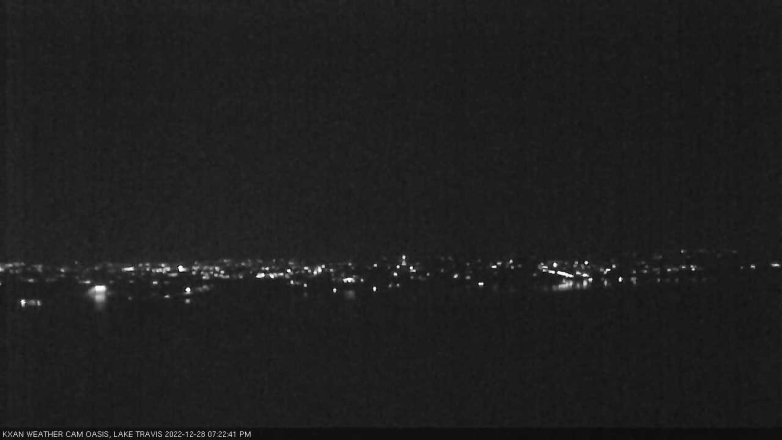 Lake Travis webcam, December 28, 2022 7:25 PM CT