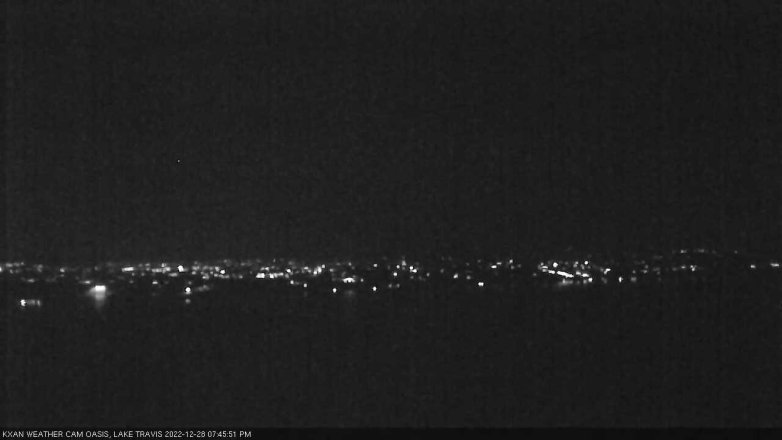 Lake Travis webcam, December 28, 2022 7:45 PM CT