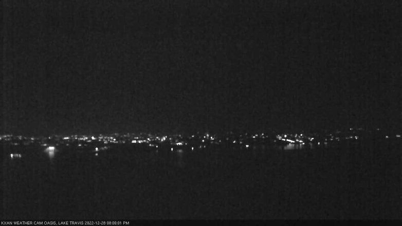 Lake Travis webcam, December 28, 2022 8:00 PM CT