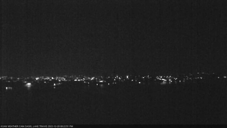 Lake Travis webcam, December 28, 2022 8:25 PM CT