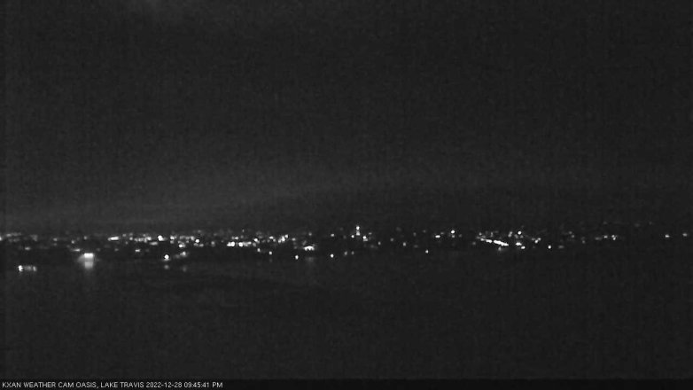 Lake Travis webcam, December 28, 2022 9:45 PM CT