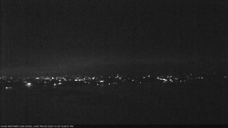 Lake Travis webcam, December 28, 2022 10:45 PM CT