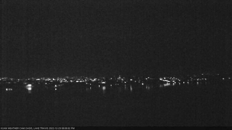 Lake Travis webcam, December 29, 2022 8:00 PM CT