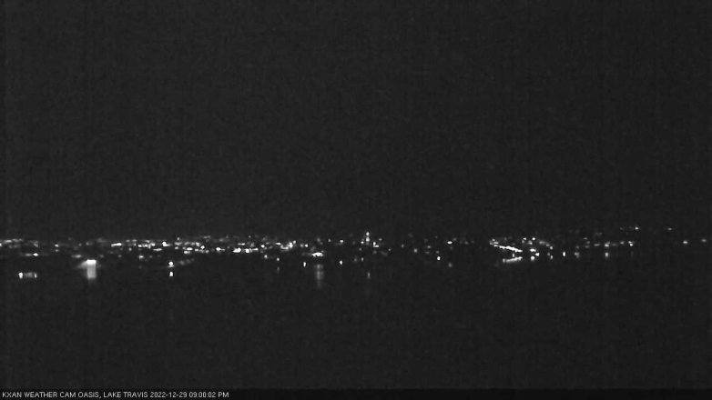 Lake Travis webcam, December 29, 2022 9:00 PM CT
