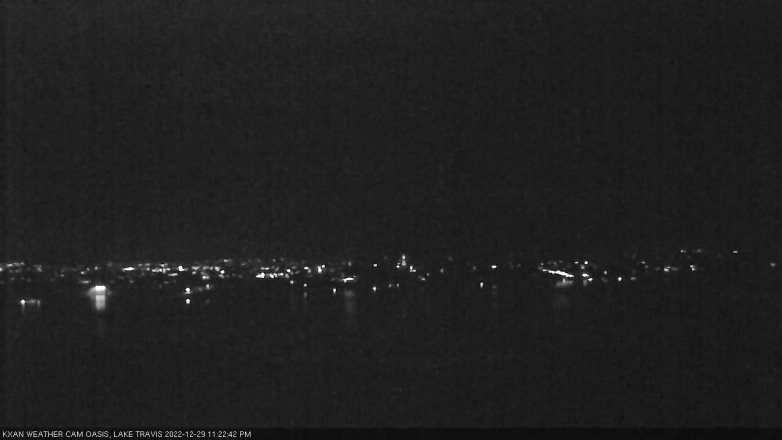 Lake Travis webcam, December 29, 2022 11:25 PM CT