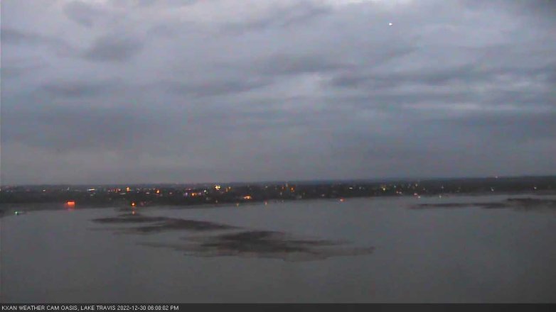 Lake Travis webcam, December 30, 2022 6:00 PM CT