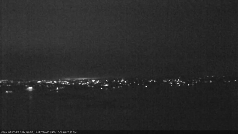 Lake Travis webcam, December 30, 2022 6:25 PM CT