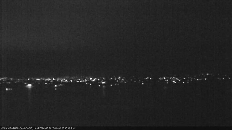 Lake Travis webcam, December 30, 2022 6:45 PM CT