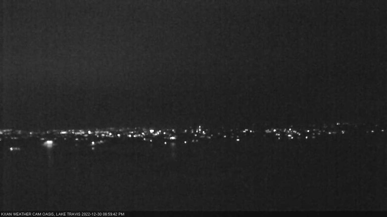 Lake Travis webcam, December 30, 2022 7:00 PM CT
