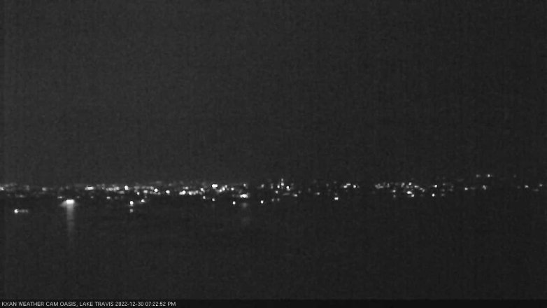Lake Travis webcam, December 30, 2022 7:25 PM CT