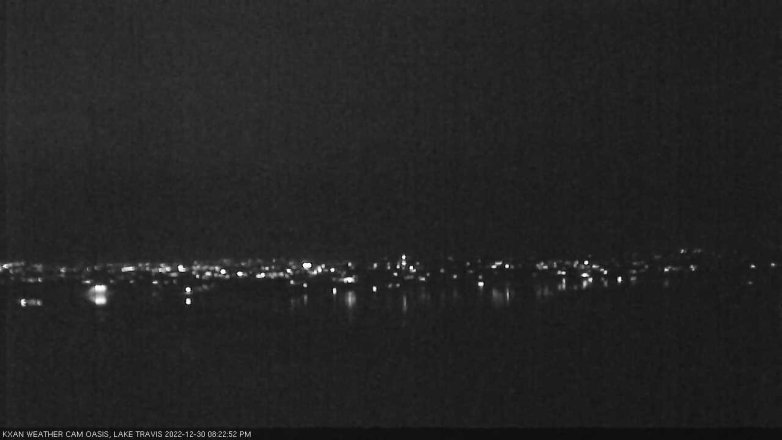 Lake Travis webcam, December 30, 2022 8:25 PM CT