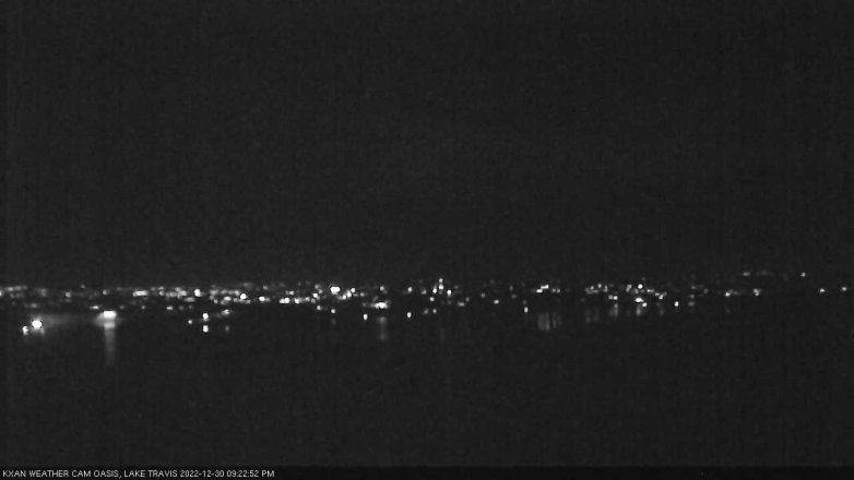 Lake Travis webcam, December 30, 2022 9:25 PM CT