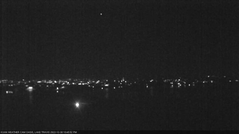 Lake Travis webcam, December 30, 2022 10:45 PM CT