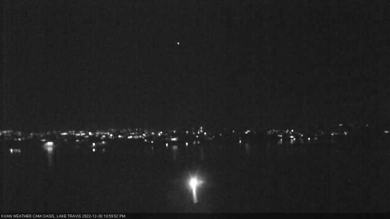 Lake Travis webcam, December 30, 2022 11:00 PM CT
