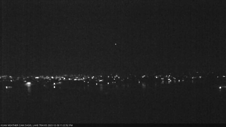 Lake Travis webcam, December 30, 2022 11:25 PM CT