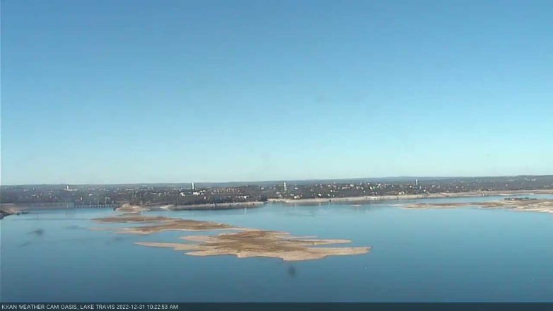 Lake Travis webcam, December 31, 2022 10:25 AM CT